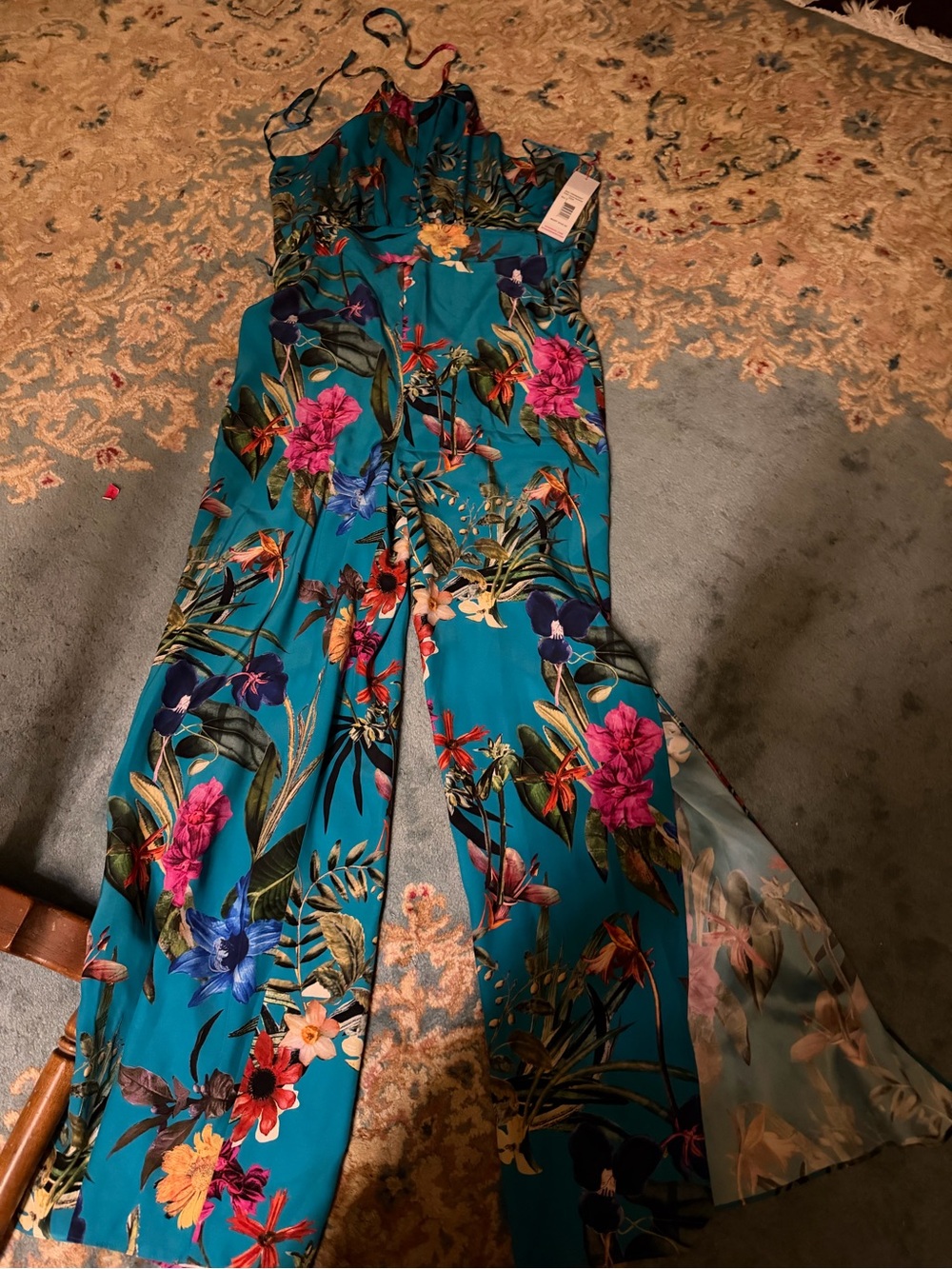 Parker New York Floral Wide-Leg Jumpsuit – NWT Size 4